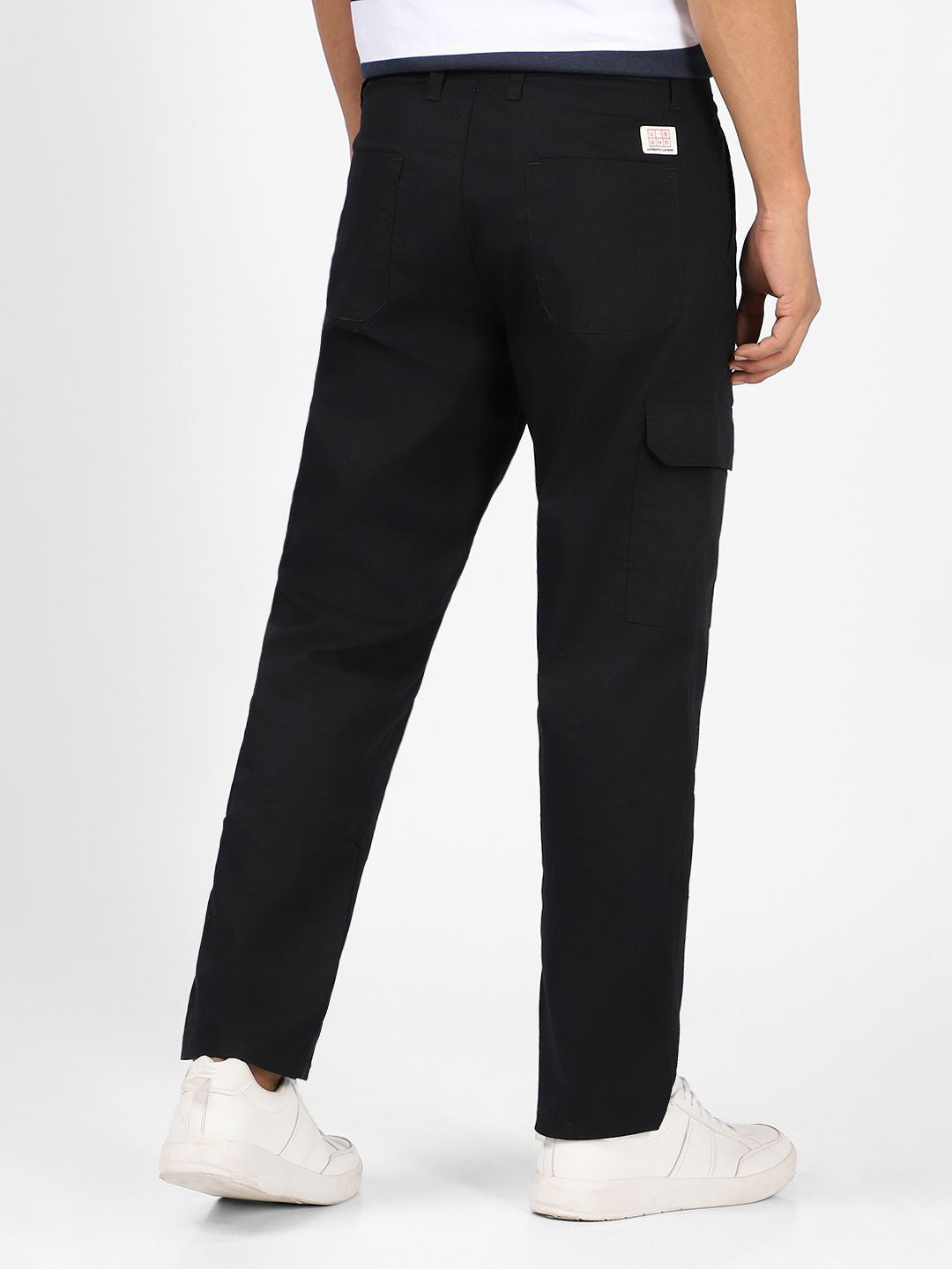 Urbano Fashion Men Mid-Rise Pure Cotton Cargo Trousers