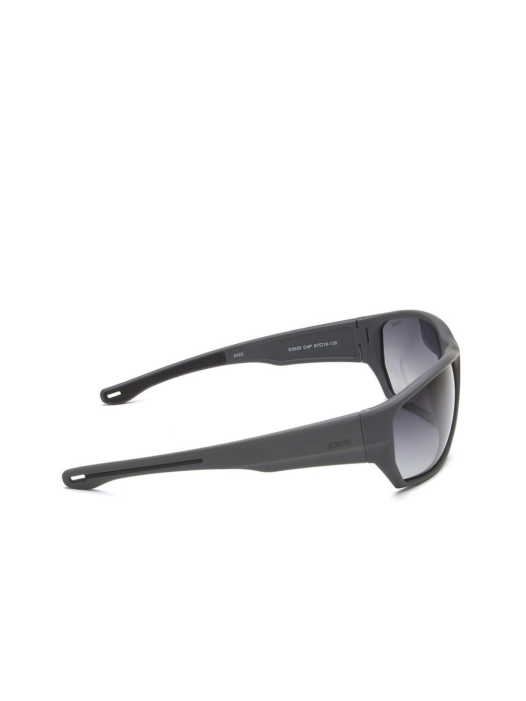 Idee Men bulat cermin mata hitam dengan lensa yang dilindungi UV