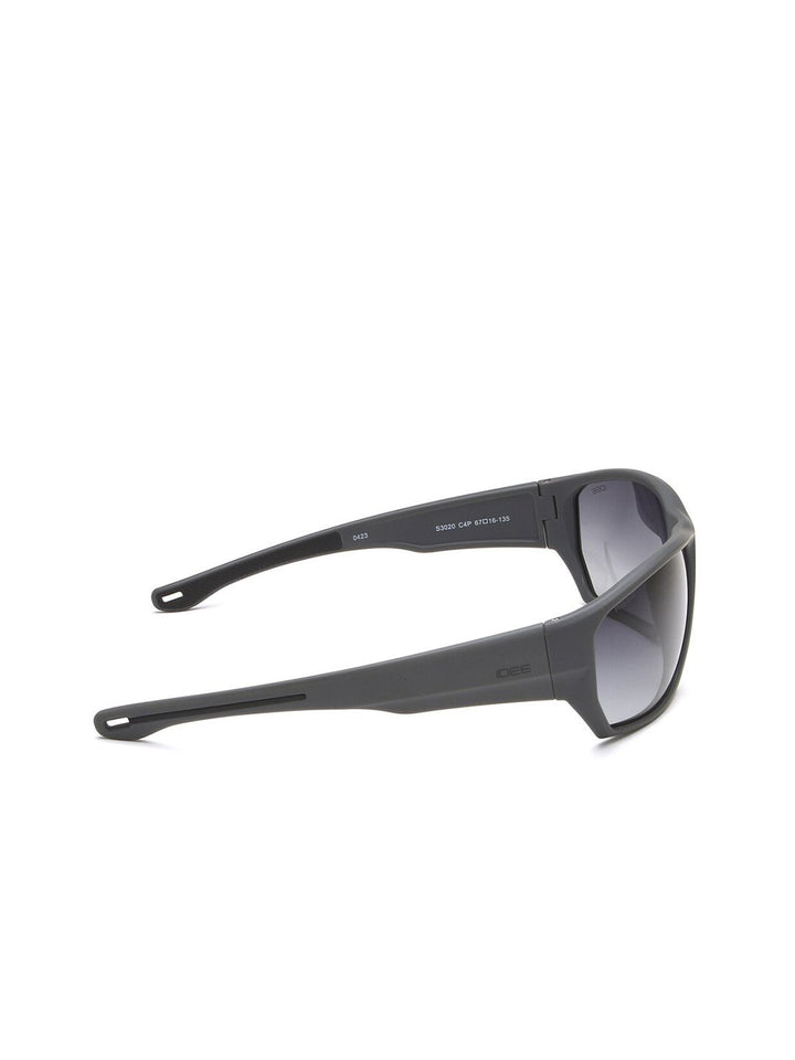 Idee Men bulat cermin mata hitam dengan lensa yang dilindungi UV