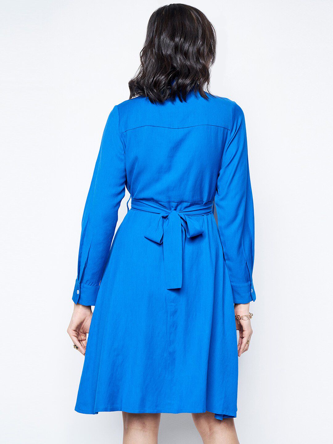AND Shirt Collar Shirt Dress