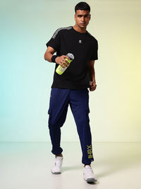 HRX by Hrithik Roshan Drop-Shoulder Sleeves Relaxed Fit Training T-shirt