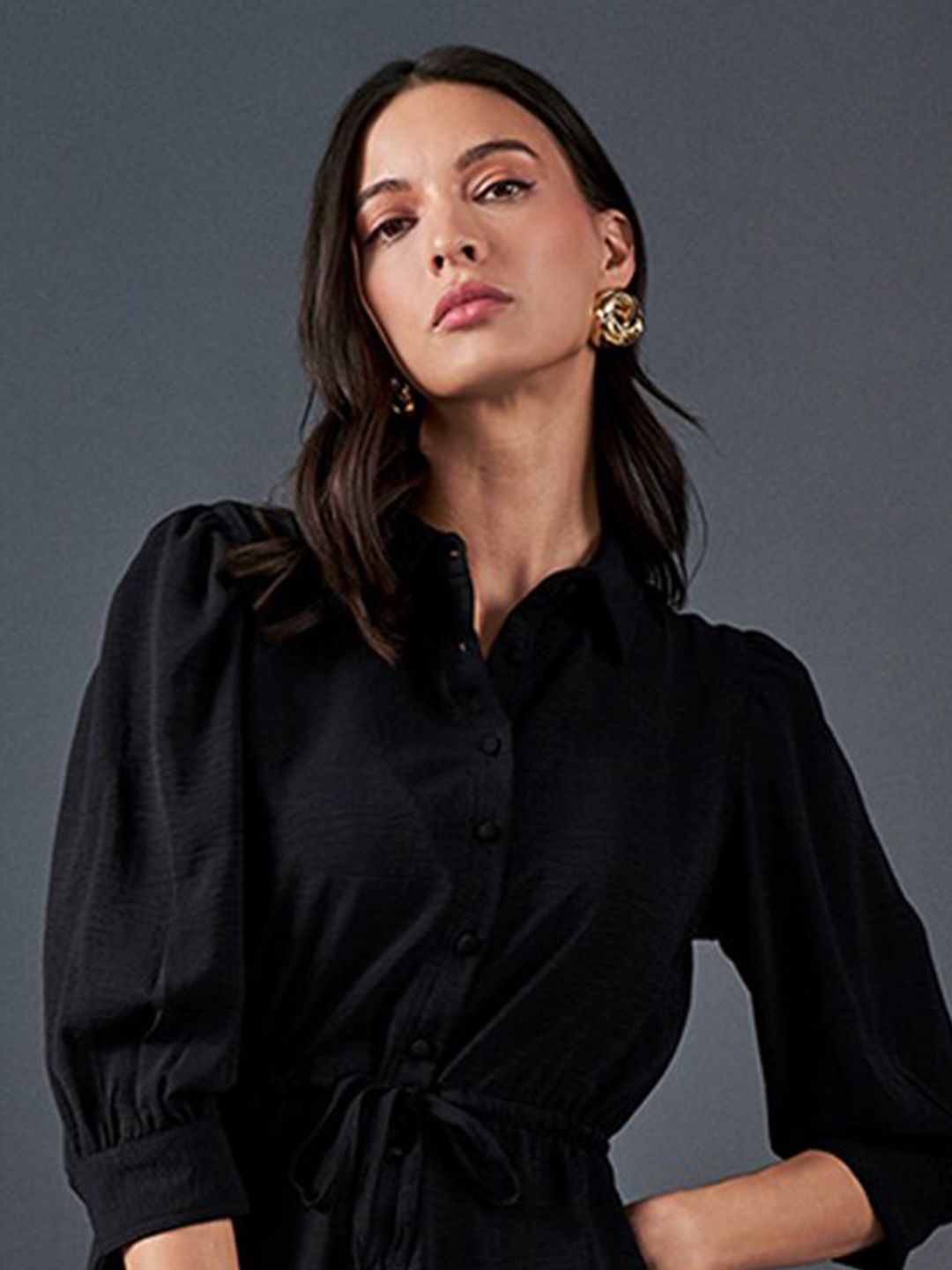 AND Shirt Collar Cuffed Sleeves Shirt & Trouser