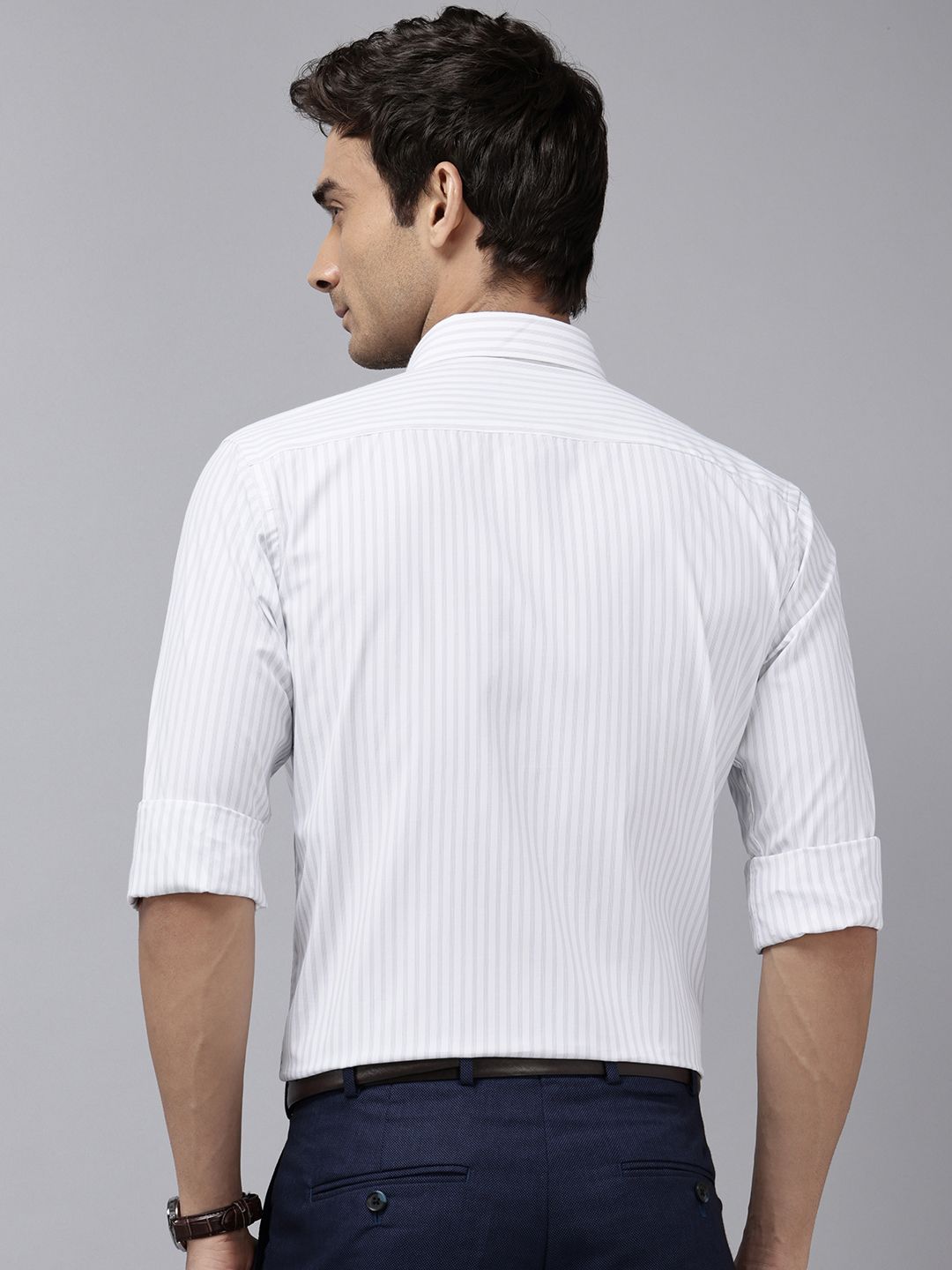 Park Avenue Slim Fit Striped Formal Shirt