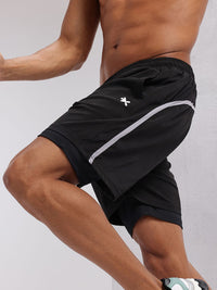 HRX by Hrithik Roshan Men Running Shorts with Attached Inner