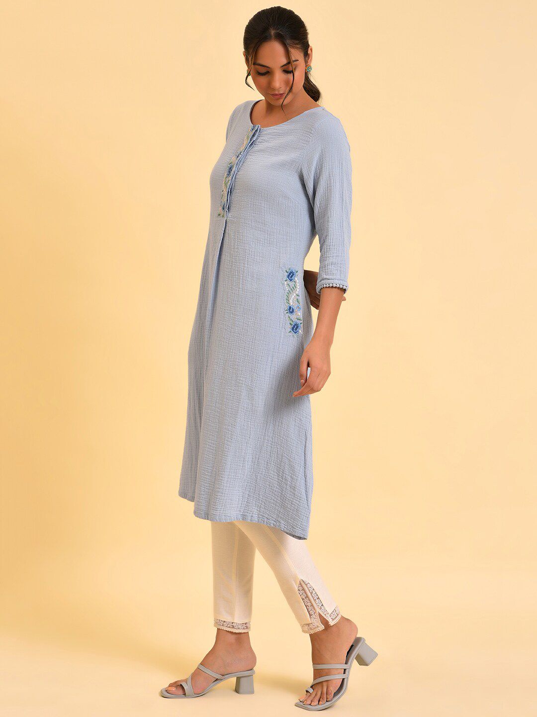 W Women A-Line Cotton Kurta