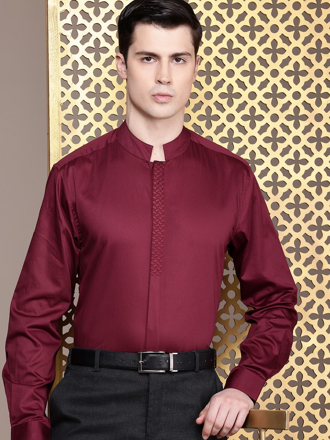 House of Pataudi Men Opaque Party Shirt