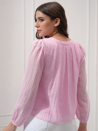 Chic oleh Tokyo Talkies Women Puff Sleves Liputed atas