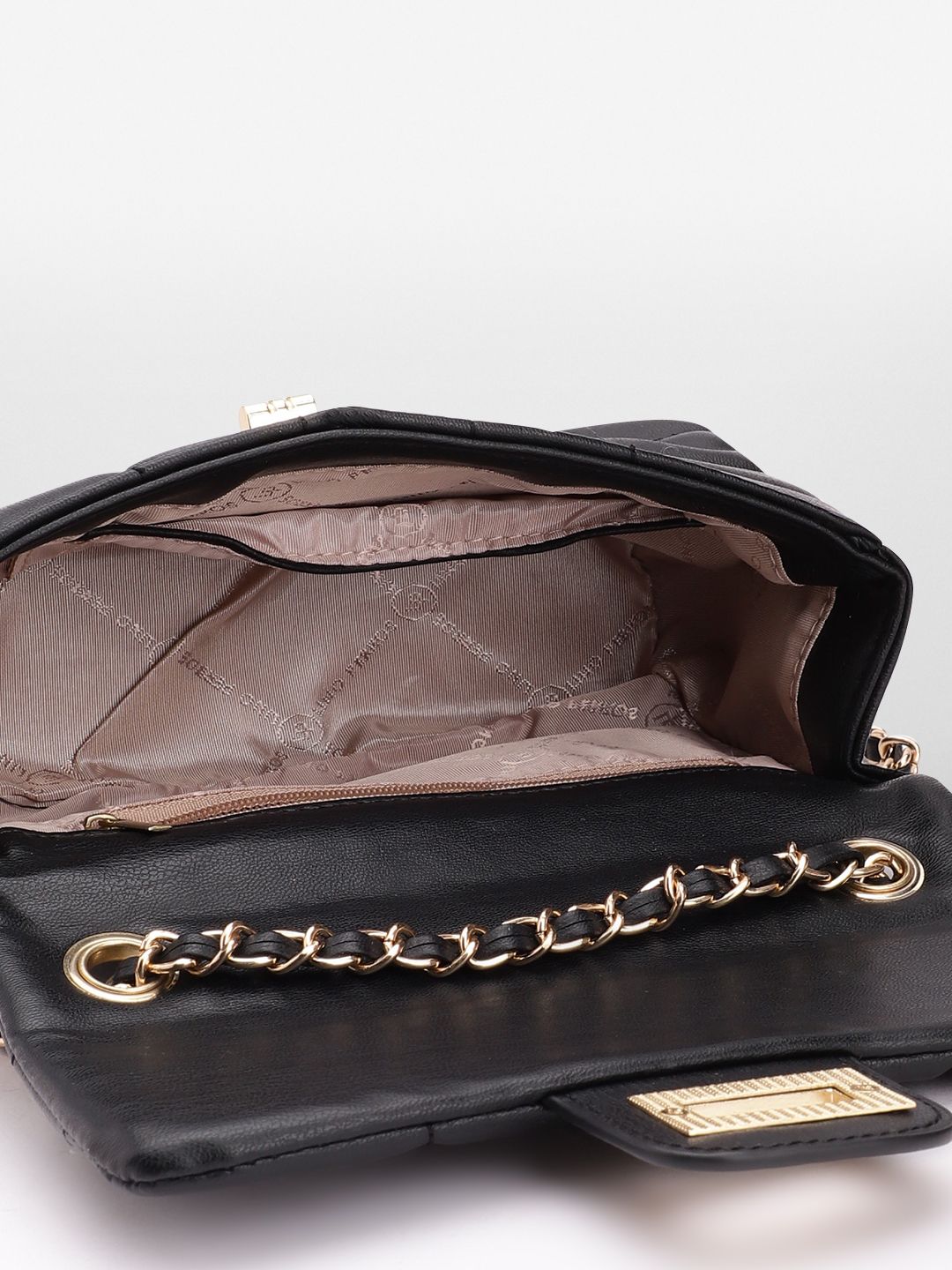 Lino Perros Quilted Structured Sling Bag