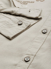 The Indian Garage Co Men Green Printed Cotton Casual Shirt
