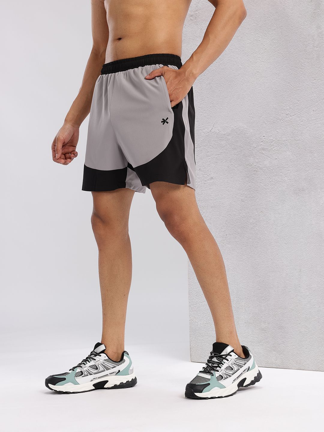HRX by Hrithik Roshan Men Colourblocked Rapid-Dry Running Shorts