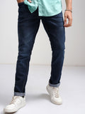 HIGHLANDER Men Blue Slim Fit Mid-Rise Clean Look Stretchable Jeans