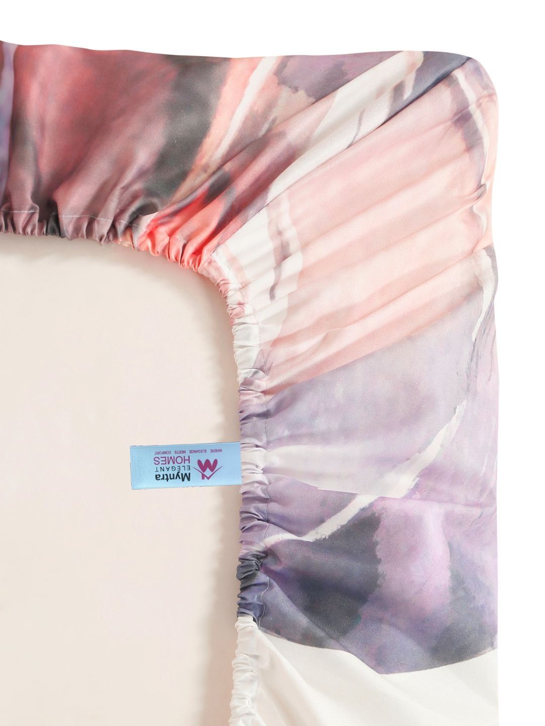 Myntra Elegant Homes Bunga-bunga Berbilang Warna 400 TC Cadar King dengan 2 Sarung Bantal