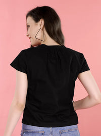 Anouk V-Neck Cotton Crop Top