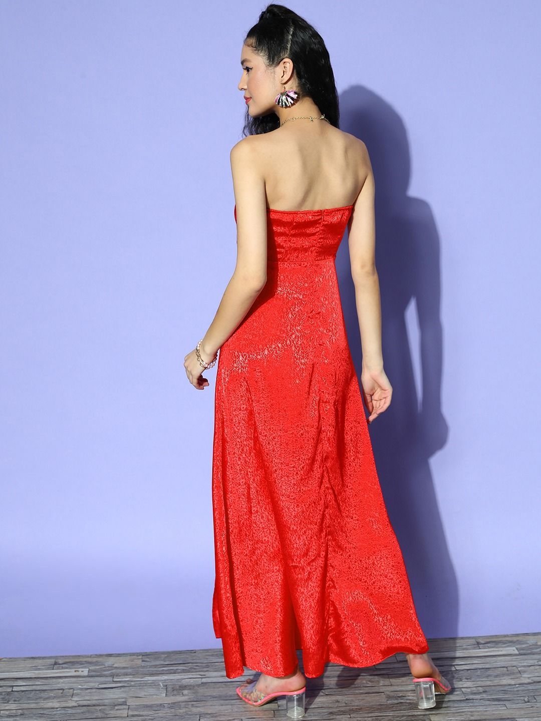 Berrylush Jacquard Maxi Dress