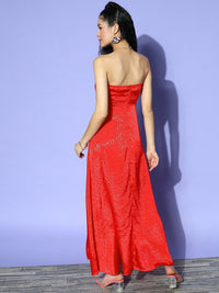 Berrylush Jacquard Maxi Dress