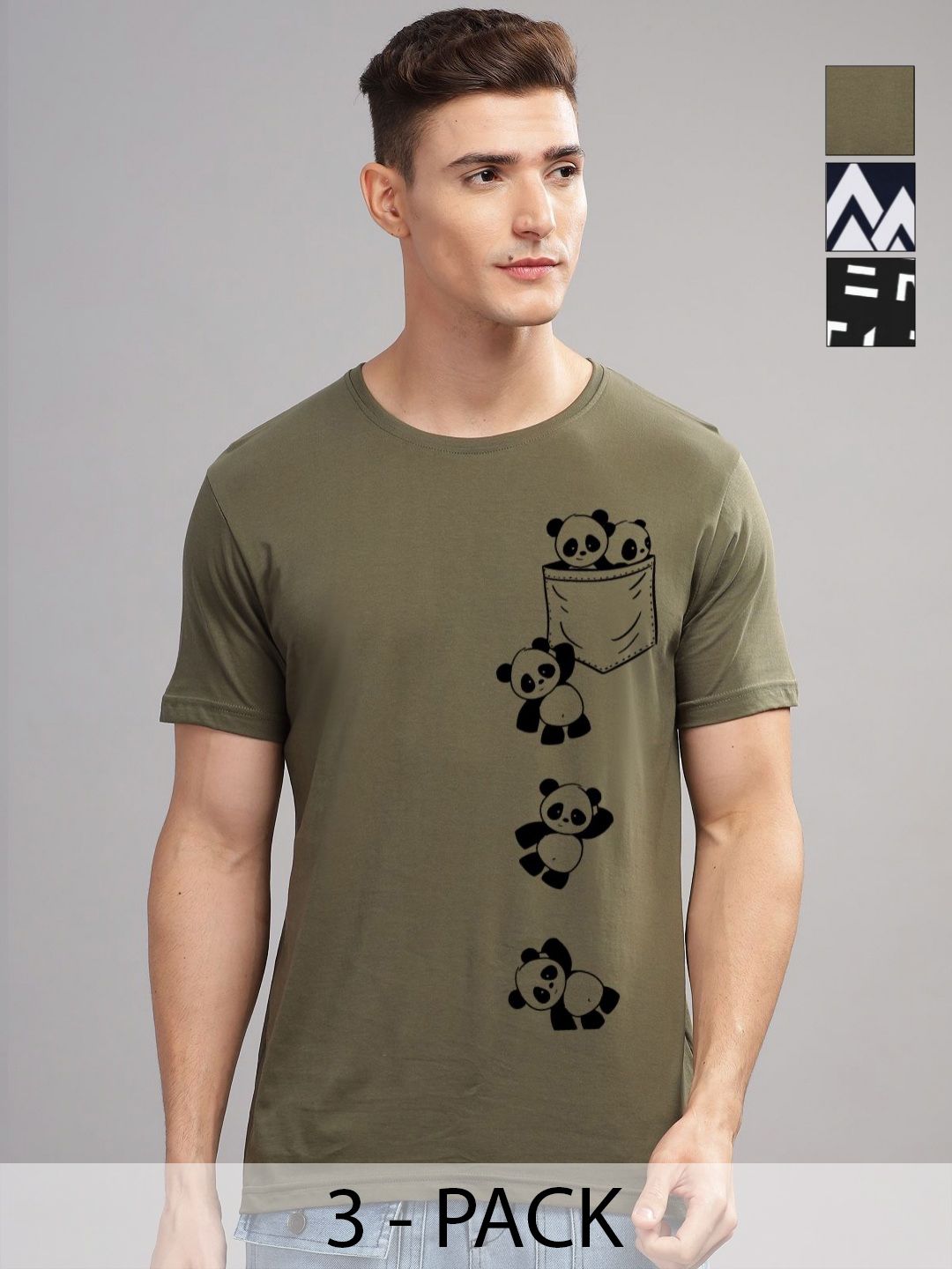 ADRO Men Printed T-shirt