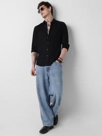 VASTRADO Men Solid Slim Fit Casual Shirt