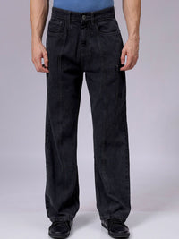 The Indian Garage Co Men Pure Cotton Baggy Fit Mid-Rise Cargo Jeans