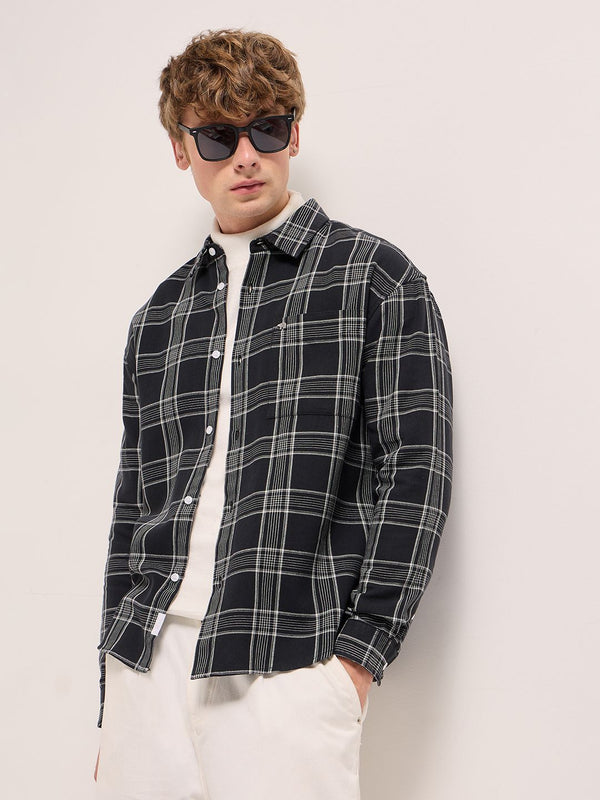 THE BEAR HOUSE Men Opaque Checked Casual Shirt