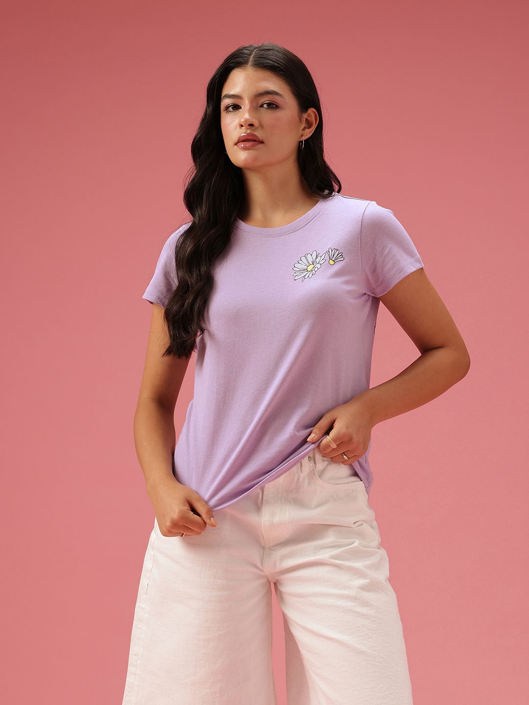 DressBerry Graphic Printed Casual T-shirt