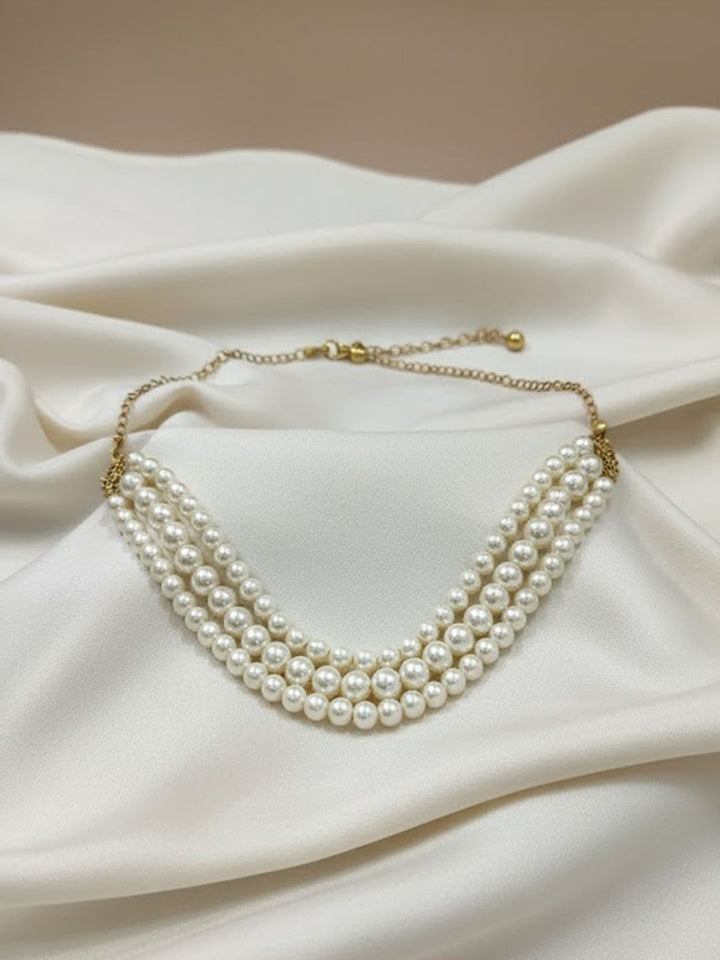 PANASH Brass Gold-Plated Necklace