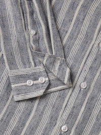 VASTRADO Men Slim Fit Multi Stripes Opaque Casual Shirt