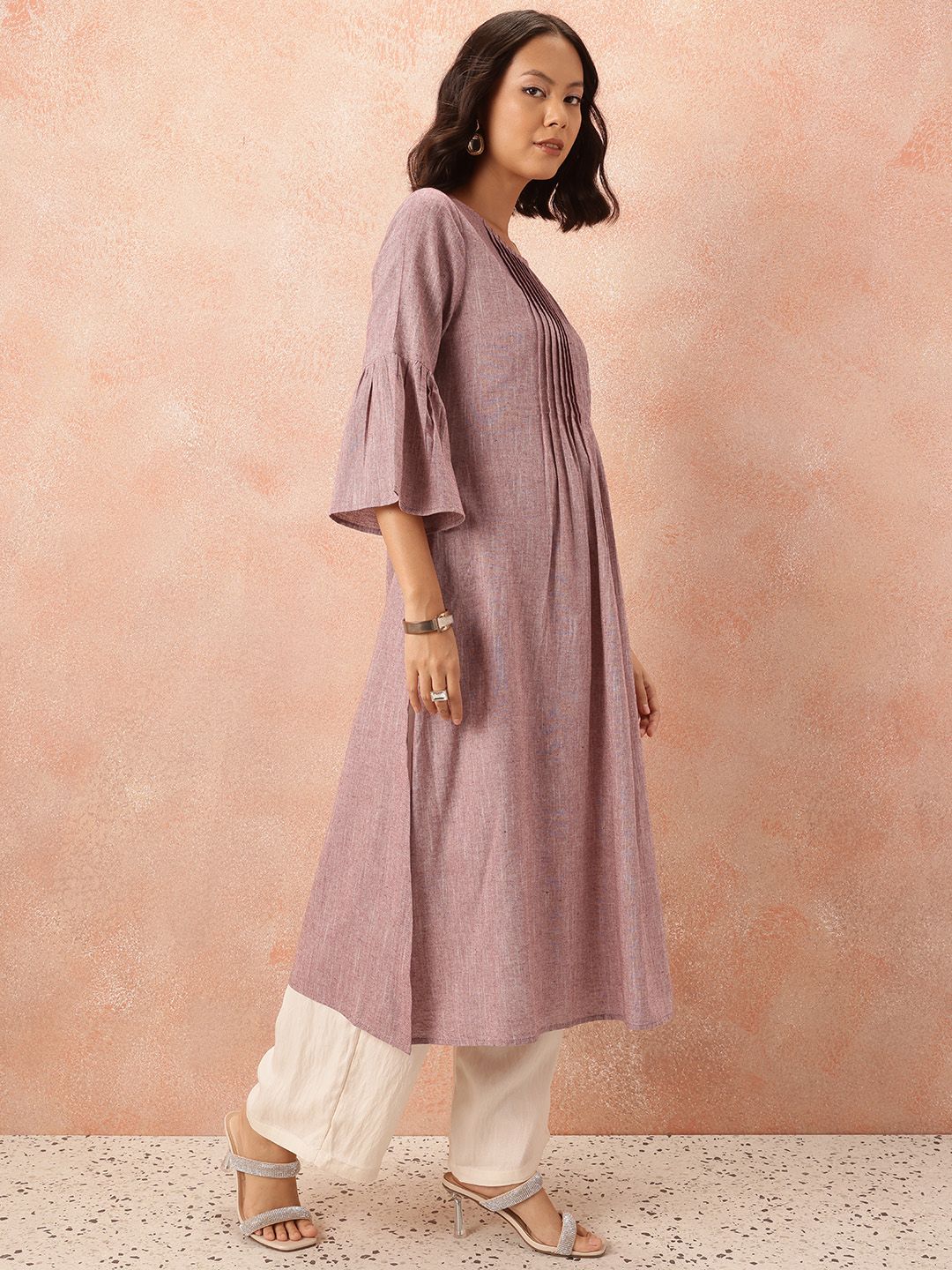 all about you Pleated Straight Kurta