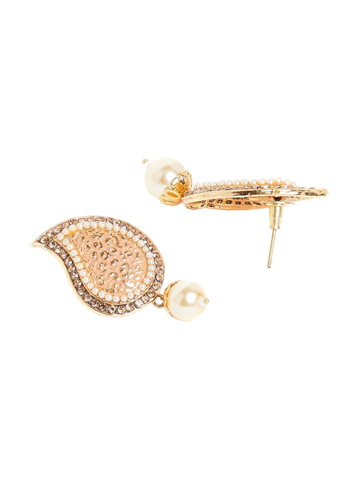 Anting-anting Jatuh Berbentuk Paisley Salut Emas Anouk