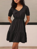 DressBerry The Perfect LBD Effortless Tiers Dress
