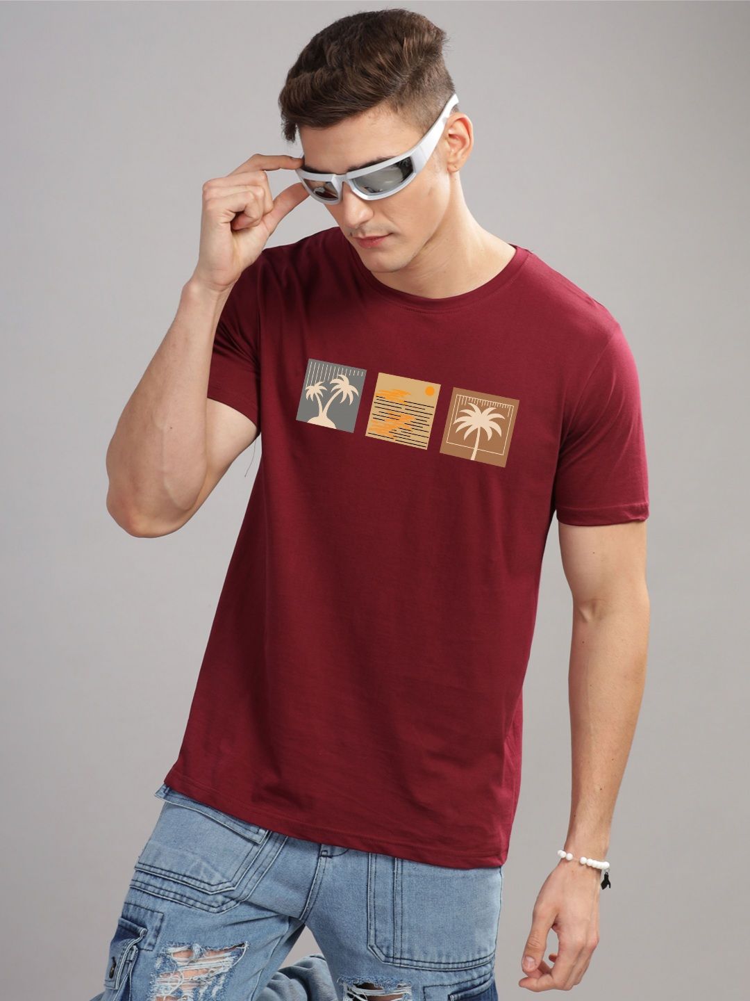 ADRO Men Printed T-shirt