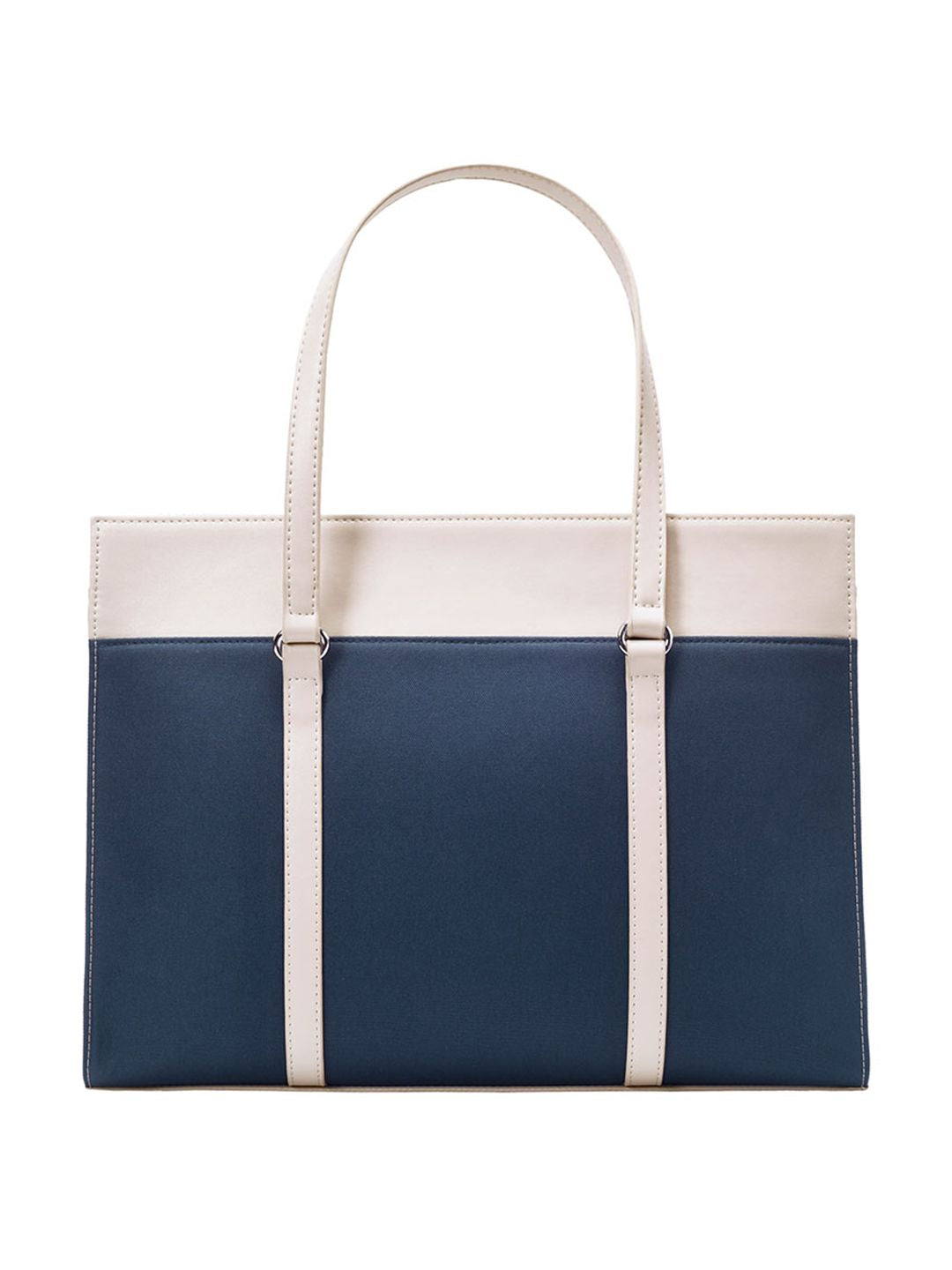 Lino Perros Structured Colorblocked Shoulder Bag With Padded Laptop Sleeve