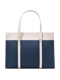 Lino Perros Structured Colorblocked Shoulder Bag With Padded Laptop Sleeve