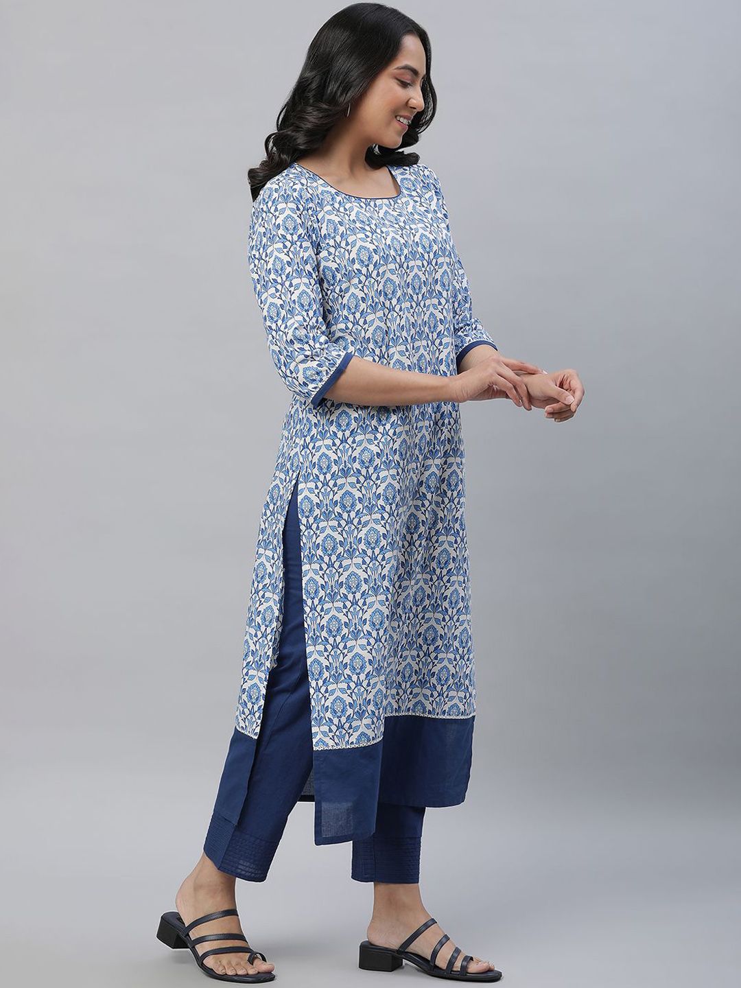 Aurelia Women Cotton Floral Printed kurta