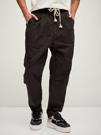 THE BEAR HOUSE Men Solid Loose Fit Mid Rise Trouser