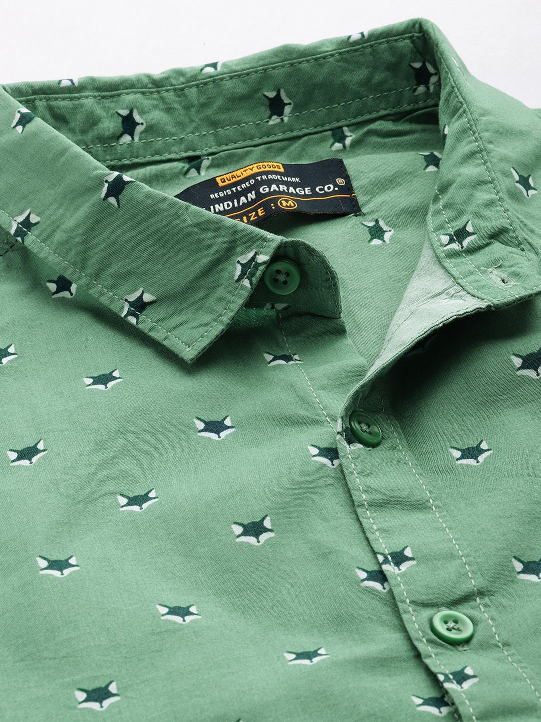 The Indian Garage Co Men Printed Cotton Casual Shirt