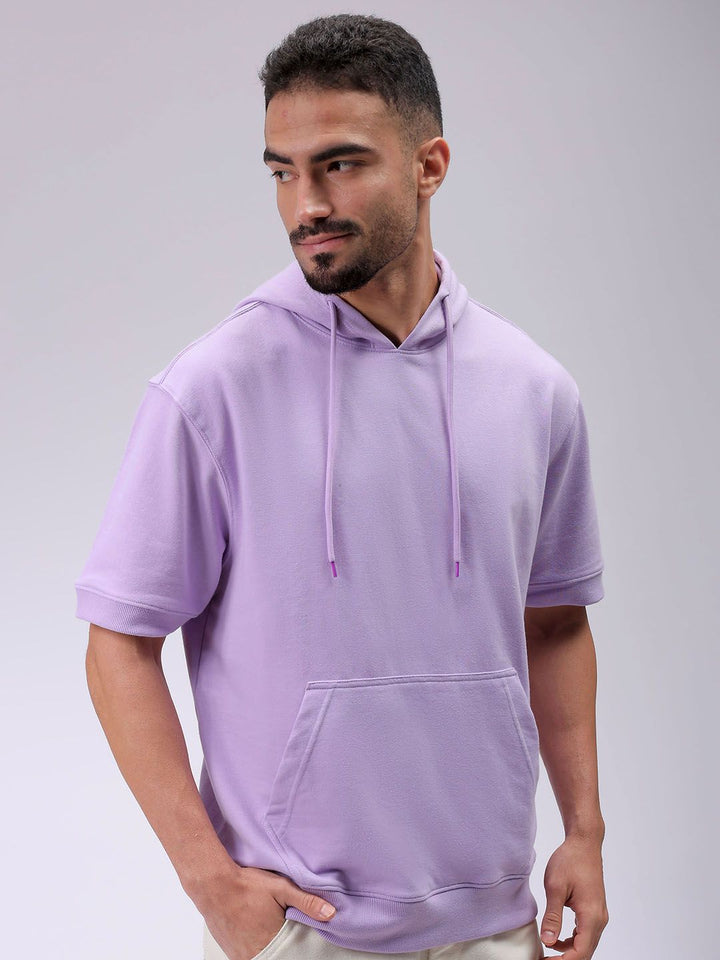 The Indian Garage Co Men Hooded Short Sleeves Sweatshirt