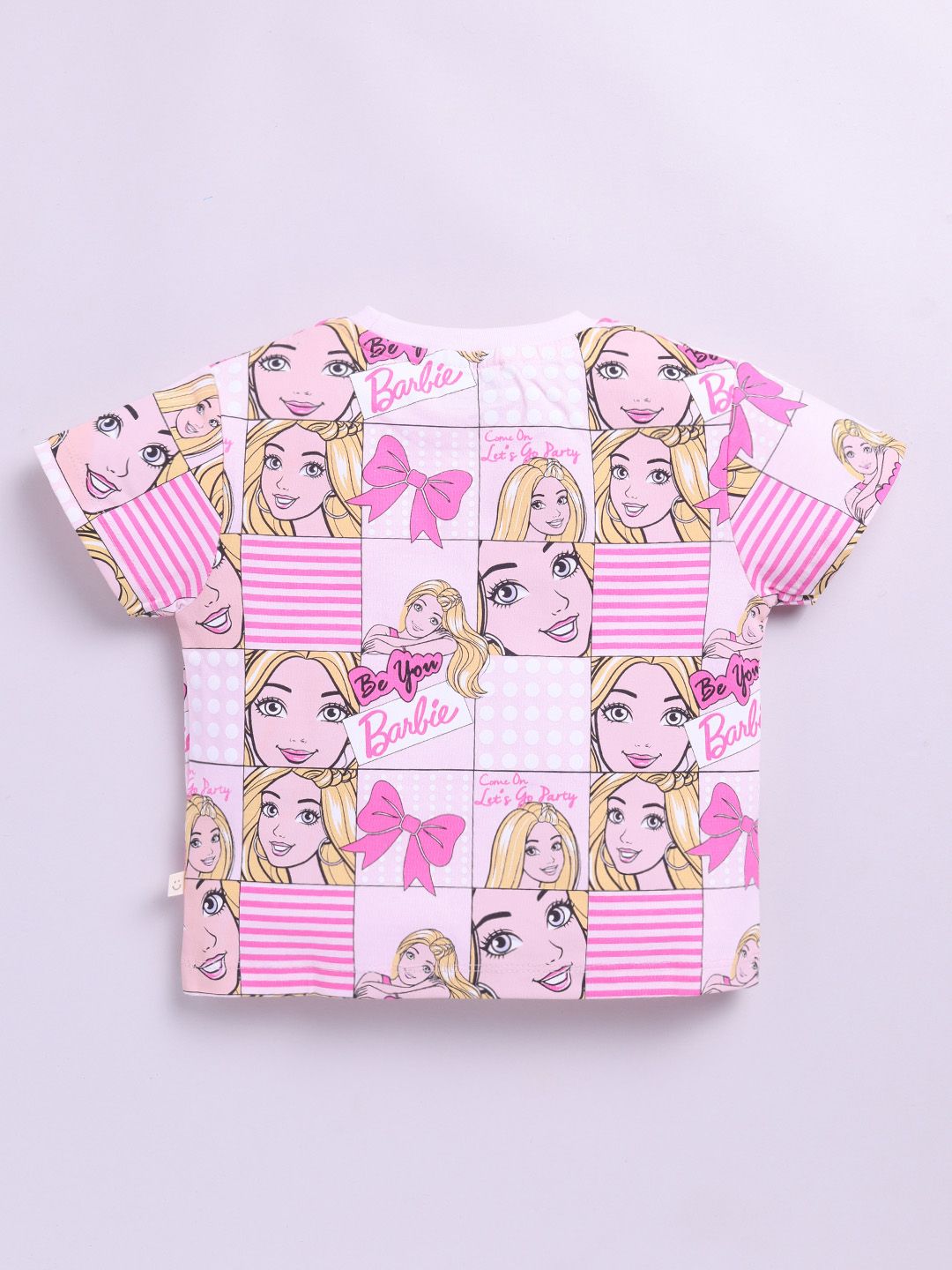 Happy Faces Kids Girls Barbie Printed Pure Cotton T-Shirt
