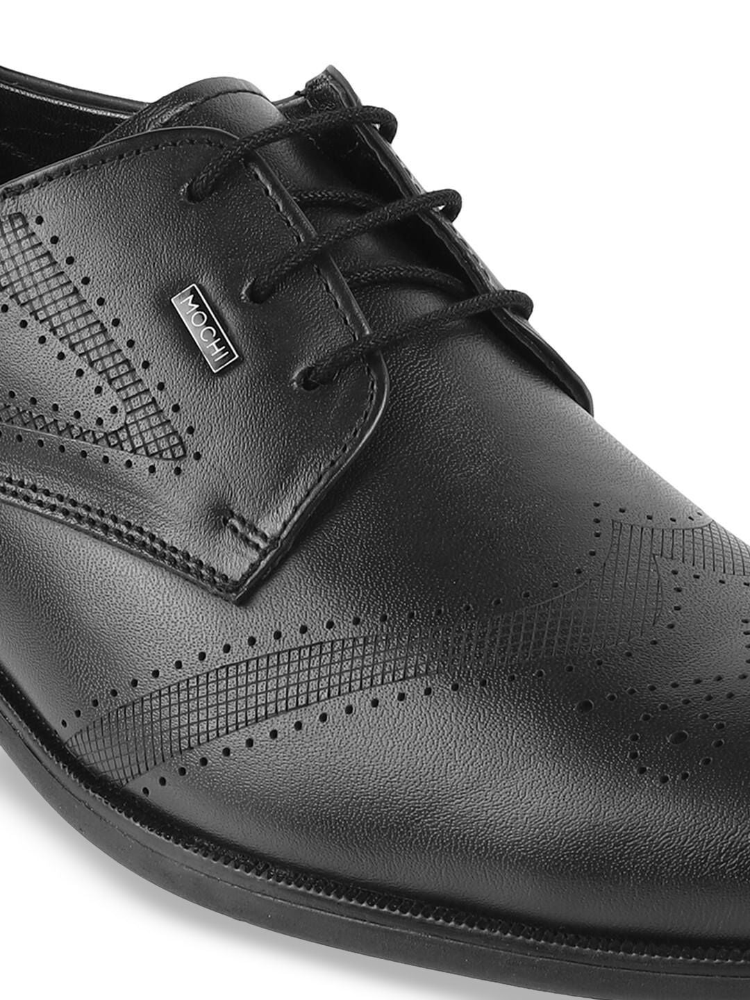 Metro Men Textured Lace-Ups Formal Brogues