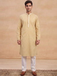 House of Chikankari Men Geometric Printed Kurta