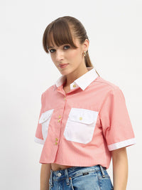 SASSAFRAS Women Striped Casual Shirt