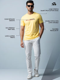 ADRO Men Yellow Tshirts