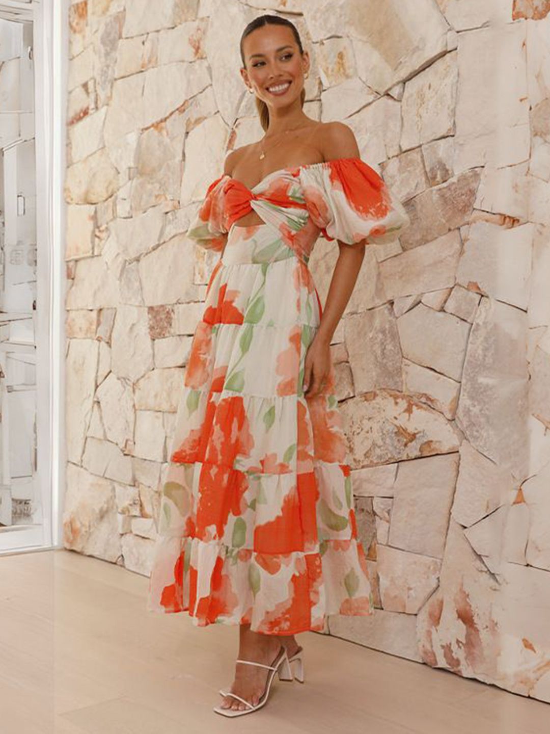 all about you Floral Print Maxi Dress