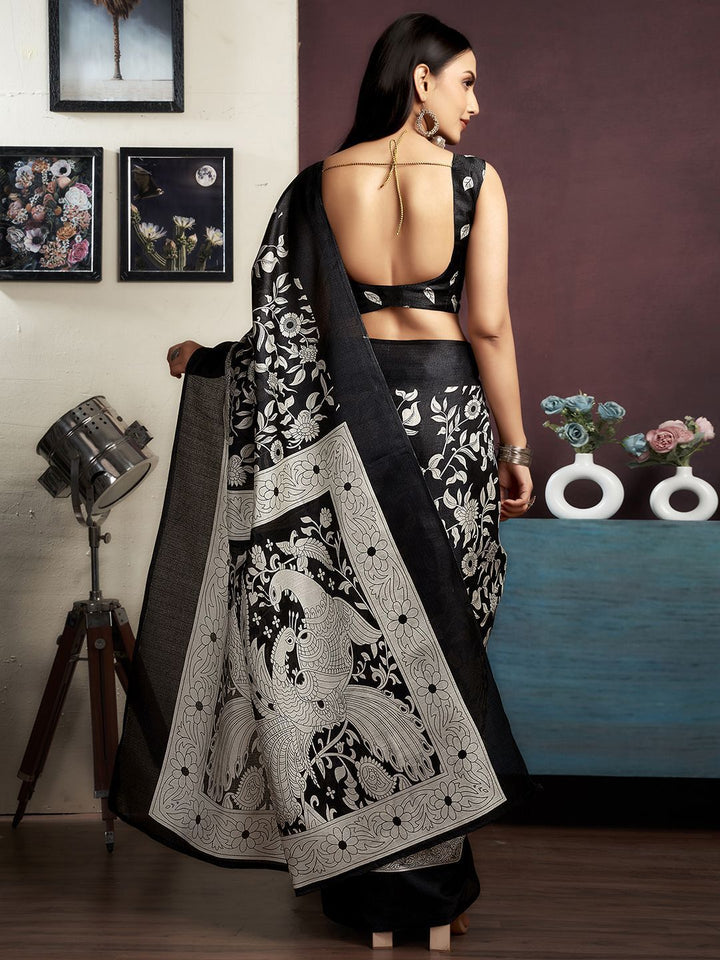 KALINI Floral Printed Saree