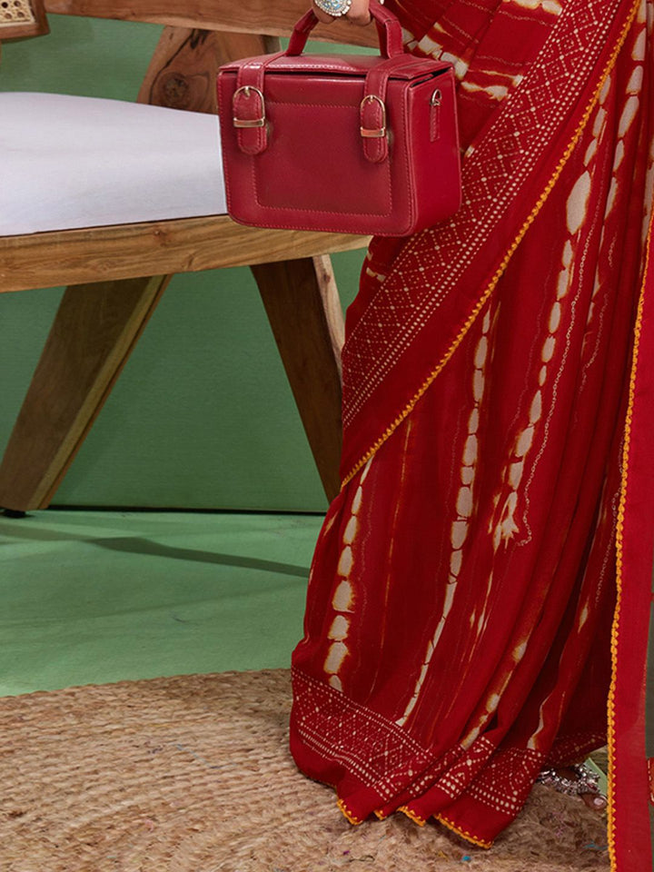 Saree mall Women Block Print Sarees With Blouse Piece