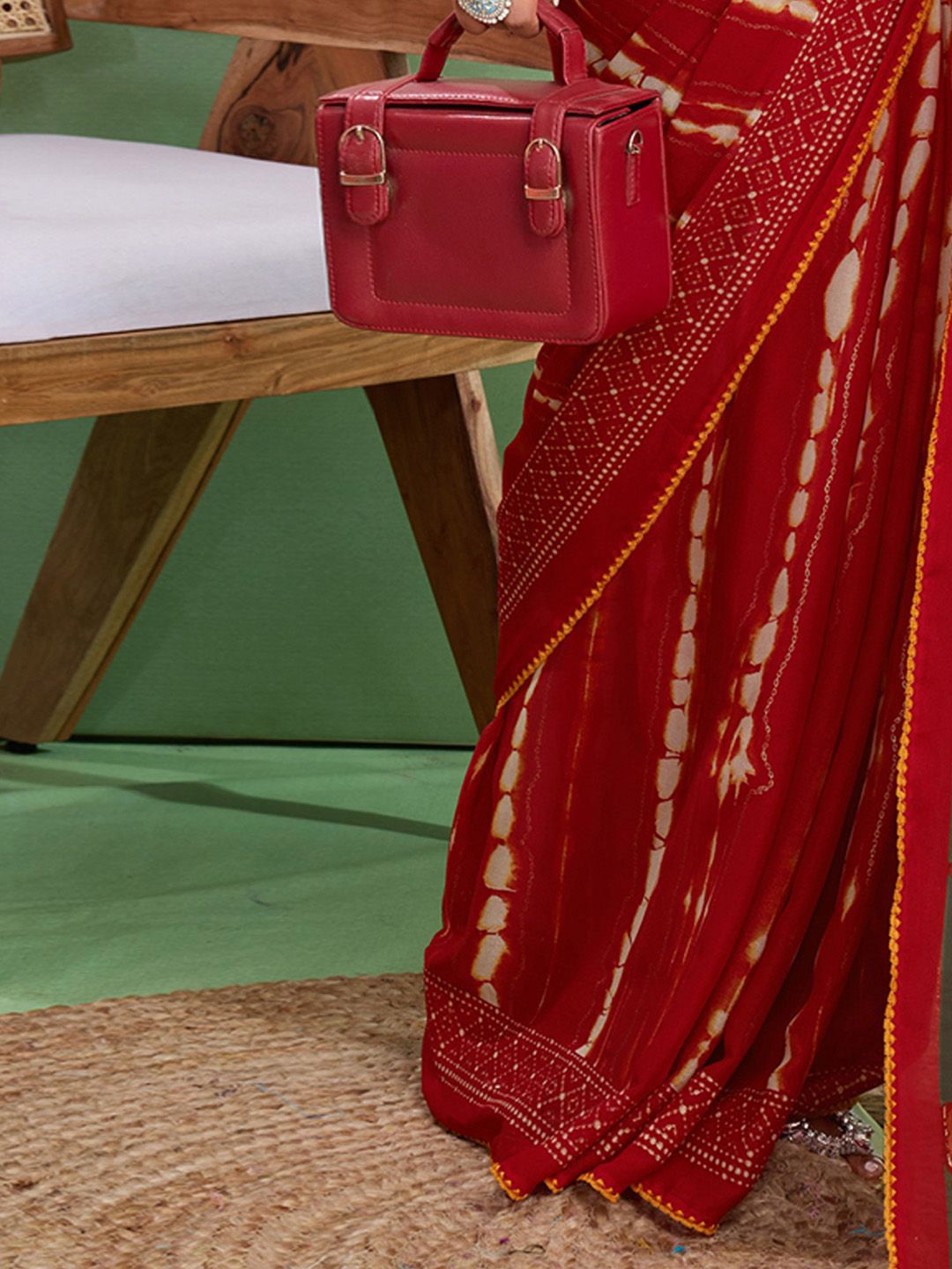 Saree mall Women Block Print Sarees With Blouse Piece