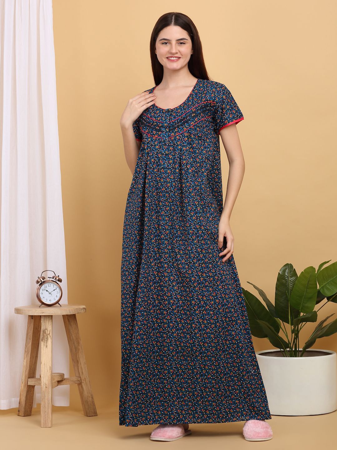 Sweet Dreams Printed Maxi Nightdress