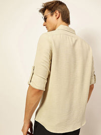 Thomas Scott Men Slim Fit Button-Down Collar Casual Shirt