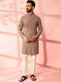 Anouk Men Embroidered Regular Sequinned Pure Cotton Kurta with Pyjamas