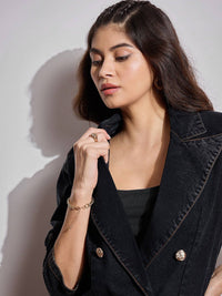 SASSAFRAS Comfort-Fit Double-Breasted Blazer