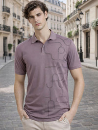 Baju-T Kolar Polo Bercetak ADRO Lelaki